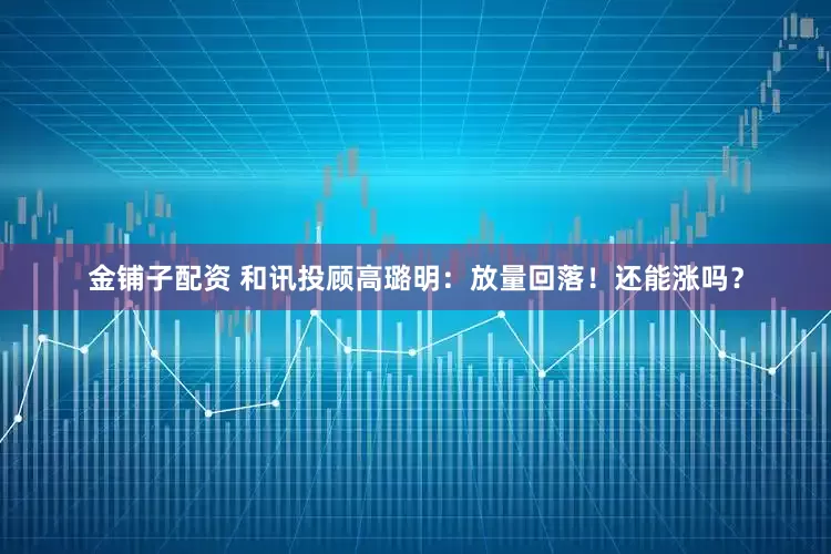 金铺子配资 和讯投顾高璐明：放量回落！还能涨吗？