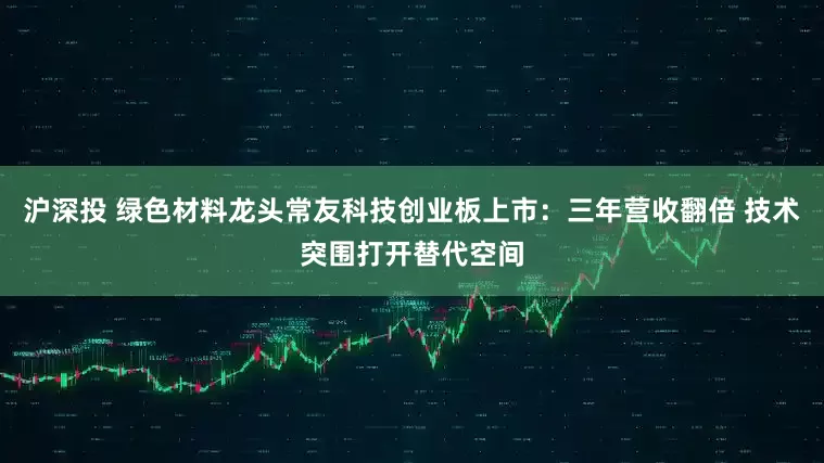沪深投 绿色材料龙头常友科技创业板上市：三年营收翻倍 技术突围打开替代空间